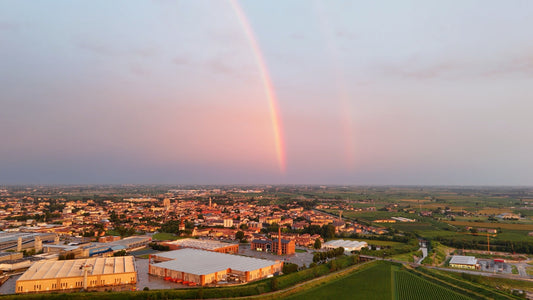 Rainbow Over Countryside, Soave, Italy