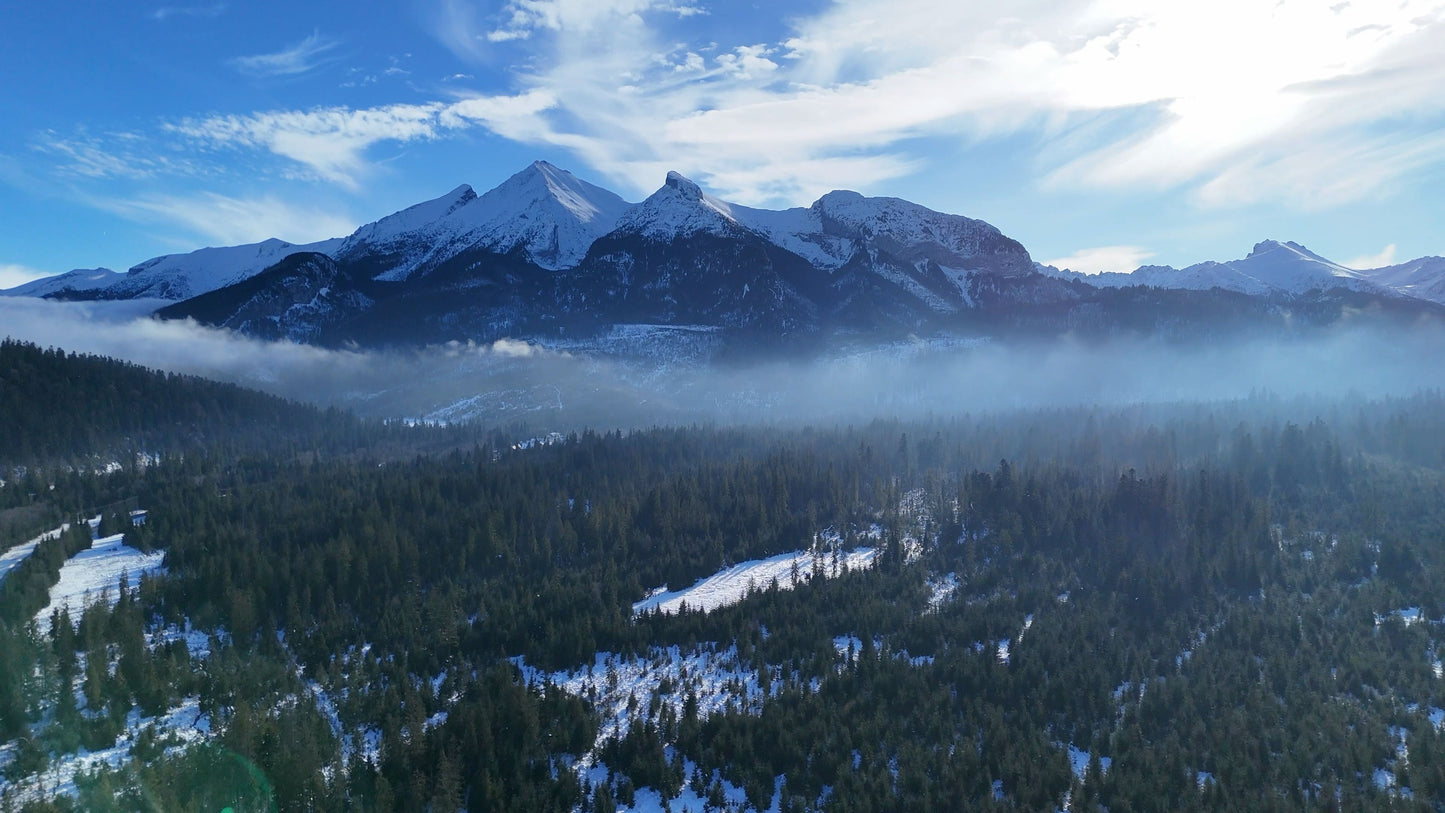 Tatra Mountains Push-In with Fog, Poland
