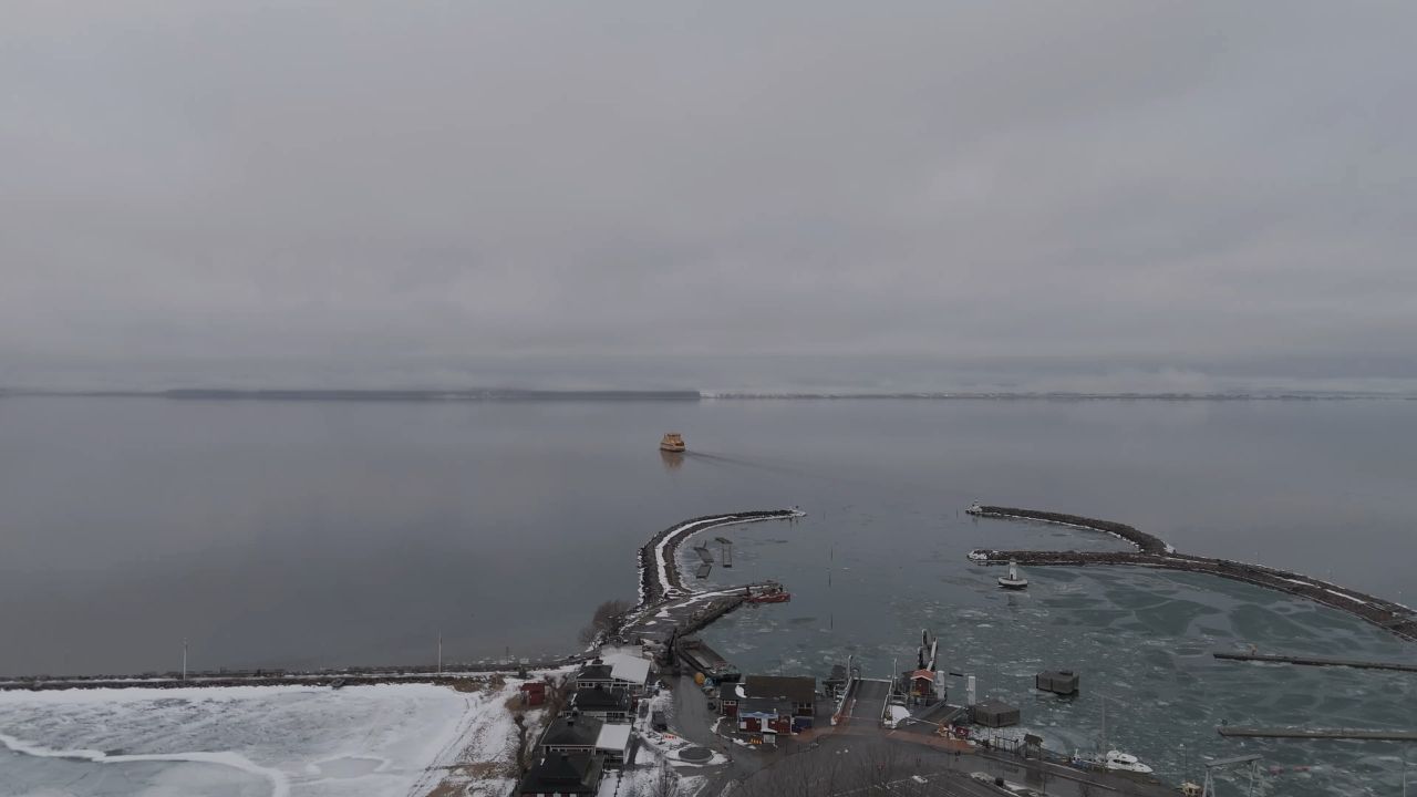 Winter Ferry Crossing on Scandinavian Waters, Sweden