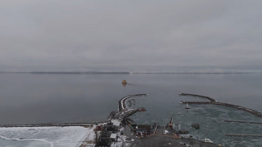 Winter Ferry Crossing on Scandinavian Waters, Sweden