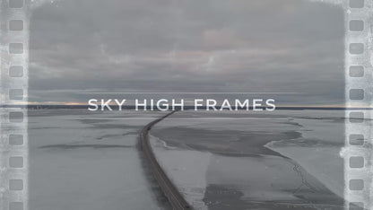 Öland Bridge in Winter, Sweden